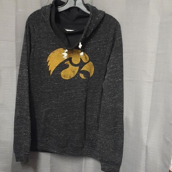 Black speckle cowl neck size XL Sweatshirt - Picture 1 of 4